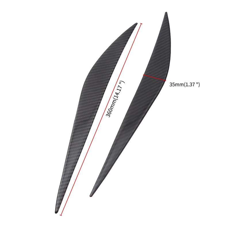 Carbon Fiber Headlight Lamp Eyebrow Cover for - 3 Series F30 F35 2013-2017