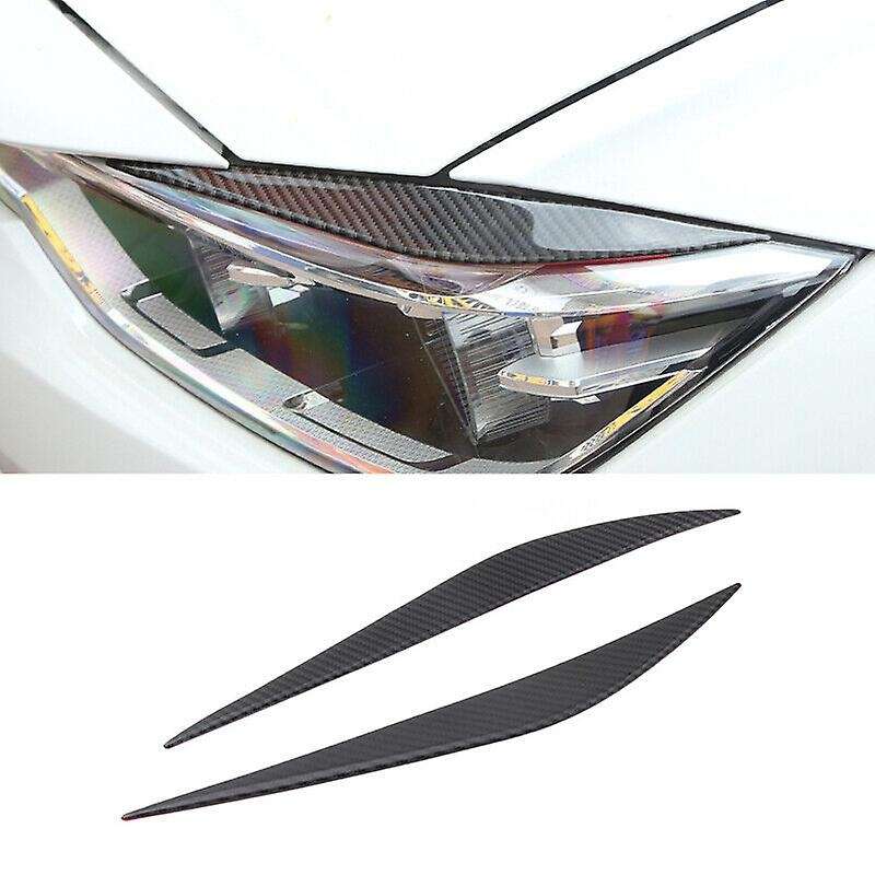 Carbon Fiber Headlight Lamp Eyebrow Cover for - 3 Series F30 F35 2013-2017