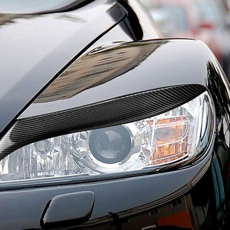 Carbon Fiber Headlight Eyelids Head Light Lamp Eyebrow Cover Trim for RX8 RX-8 2004 2005 2006 2007