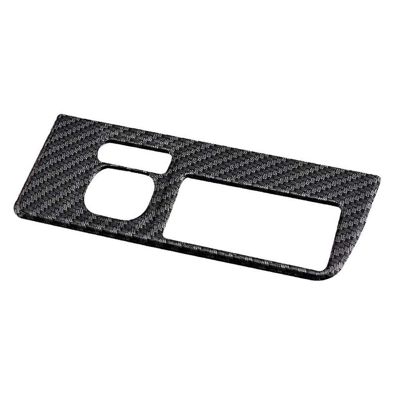 Carbon Fiber Headlight Lamp Switch Button Cover for 2016 Rearview Rear Mirror Button Trim for 2017 2
