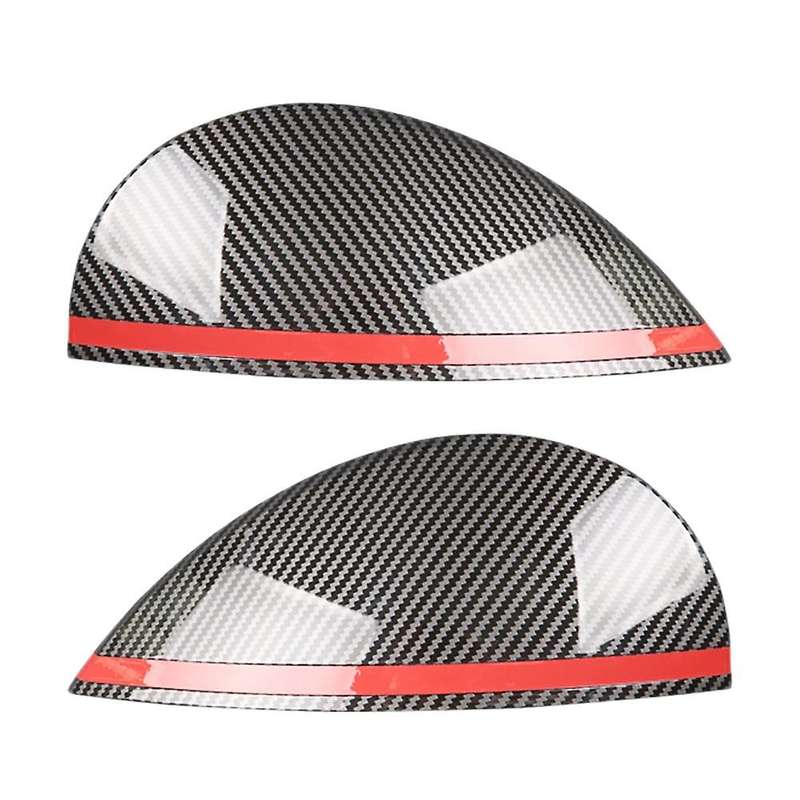 Carbon Fiber Headlights Eyebrows Eyelids Cover Eyelash Head Light Lamp Stickers for F54 F55 F56 F57
