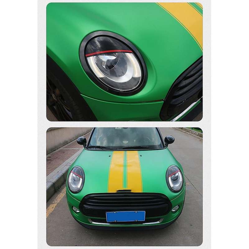 Carbon Fiber Headlights Eyebrows Eyelids Cover Eyelash Head Light Lamp Stickers for F54 F55 F56 F57