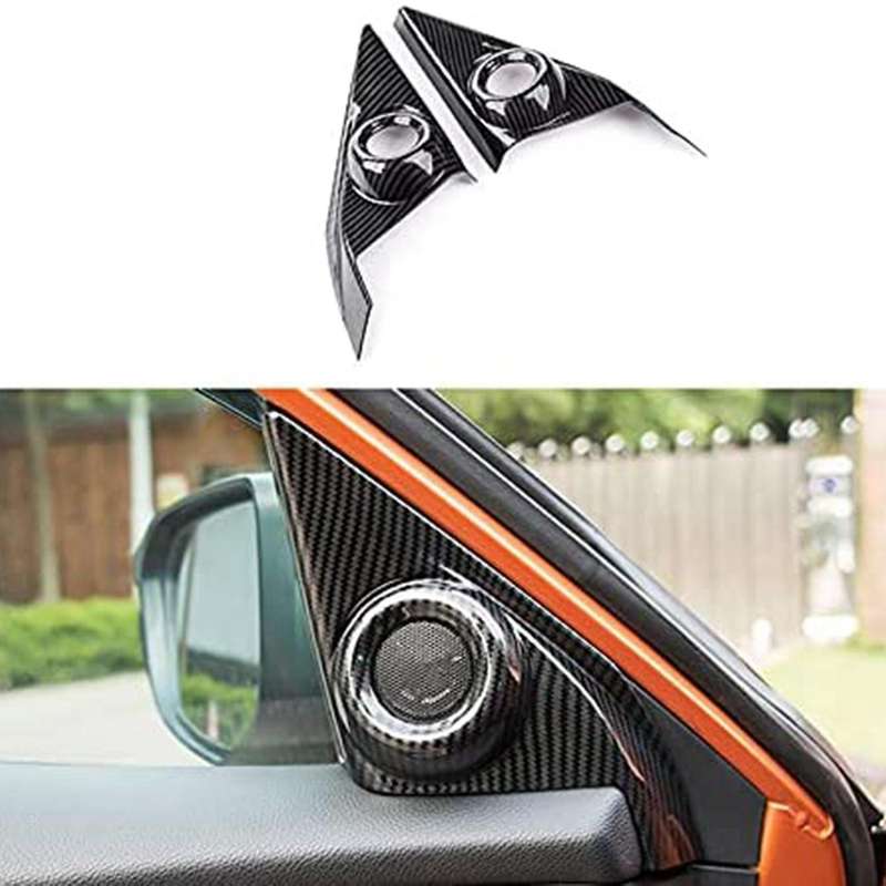 Carbon Fiber Inner Door A-Pillar Tweeter Frame Decorative Stickers for 10Th2017 2018 2019 2020