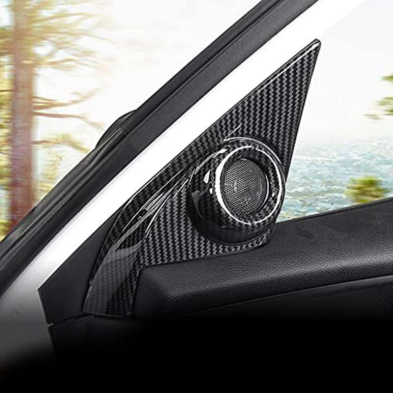 Carbon Fiber Inner Door A-Pillar Tweeter Frame Decorative Stickers for 10Th2017 2018 2019 2020