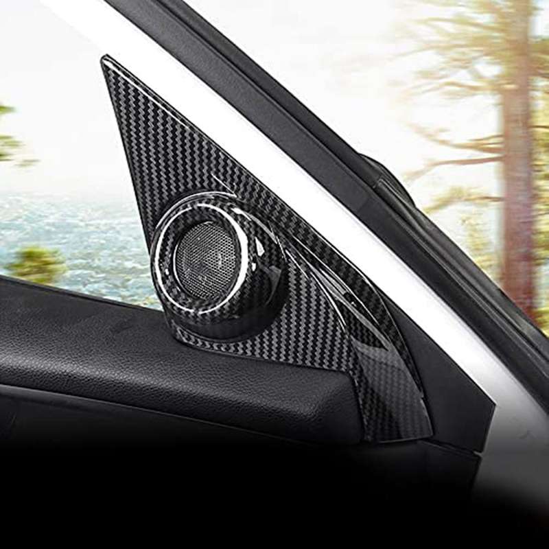 Carbon Fiber Inner Door A-Pillar Tweeter Frame Decorative Stickers for 10Th2017 2018 2019 2020
