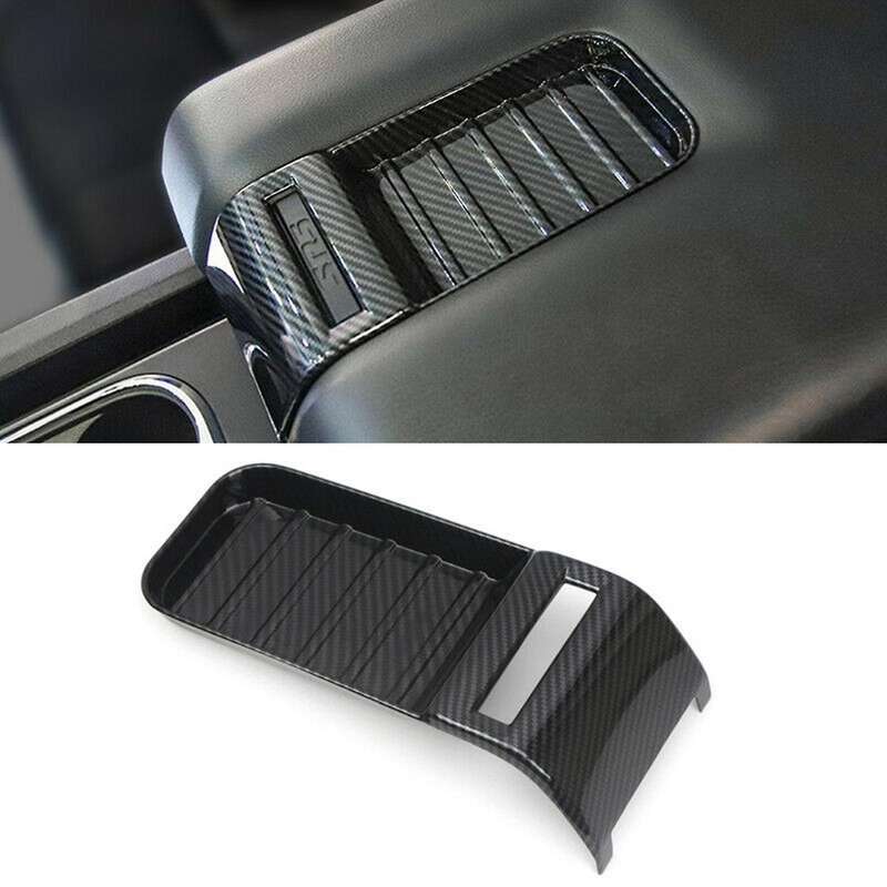 Carbon Fiber Inner Armrest Box Decoration Cover Trim for - 2014-2020
