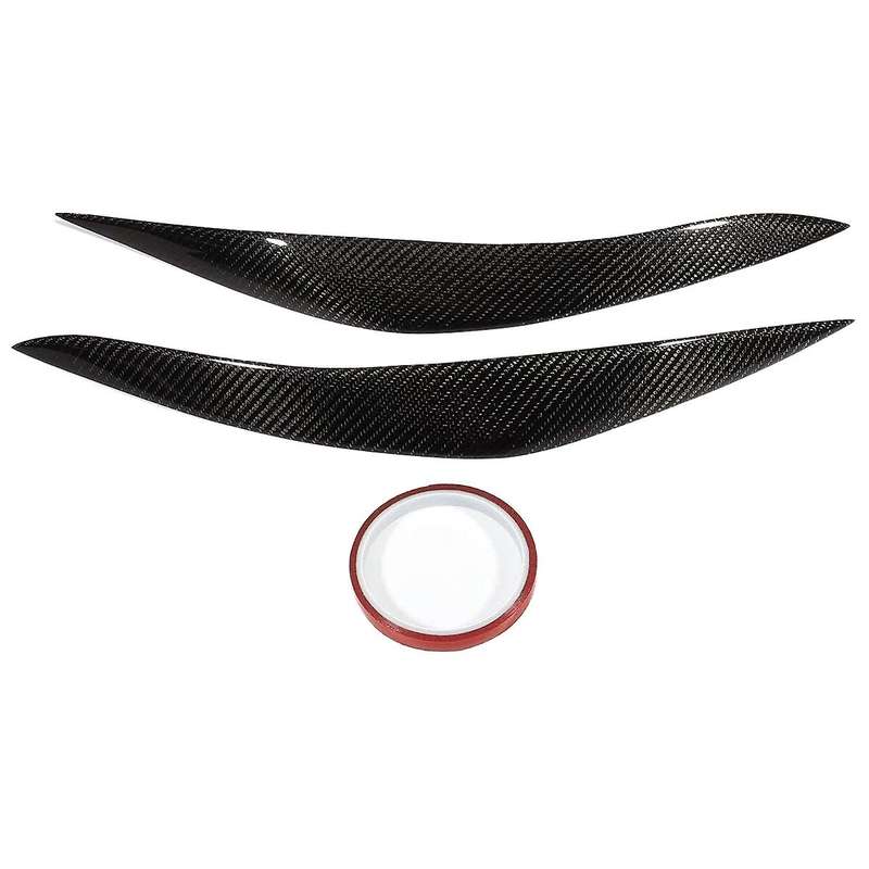 Carbon Fiber Headlights Eyebrow Eyelids Trim Cover HeadLamp Sticker for 5 Series F10 F18 520 523 525