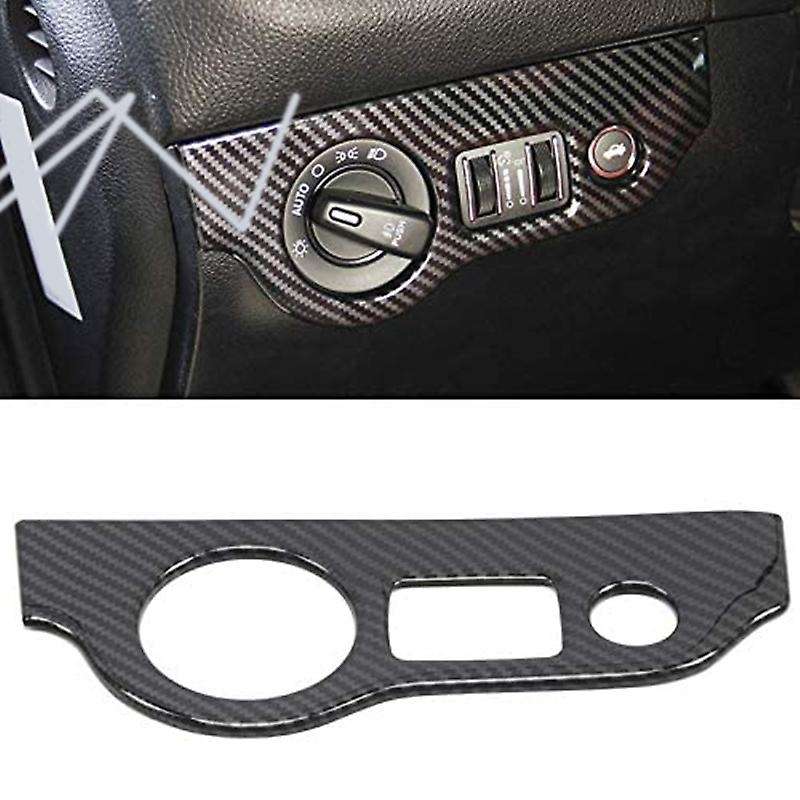 Carbon Fiber Headlight Switch Button Knob Trim for 2015-2020