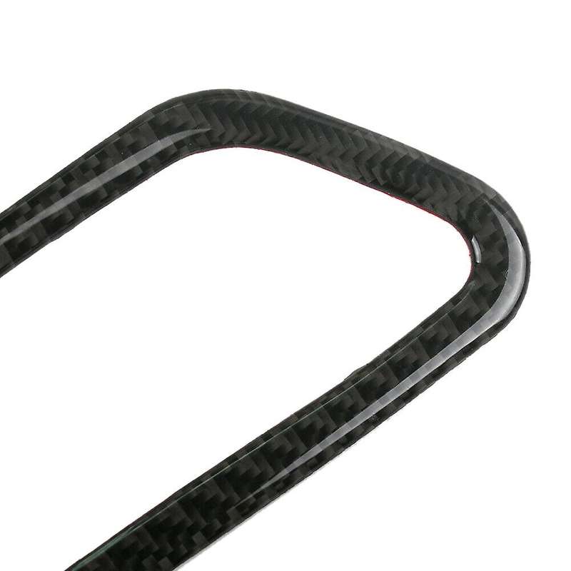 Carbon Fiber Inside Door Handle Bowl Cover Frame Trim & Door Lock Switch Frame Sticker Set for 2009-