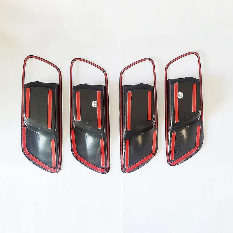 Carbon Fiber Inner Door Handle Bezel Trim Cover Suitable for JAZZ FIT 2020 2021 Accessories