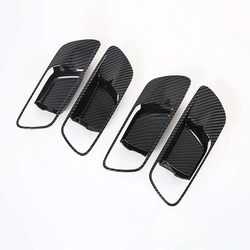 Carbon Fiber Inner Door Handle Bezel Trim Cover Suitable for JAZZ FIT 2020 2021 Accessories