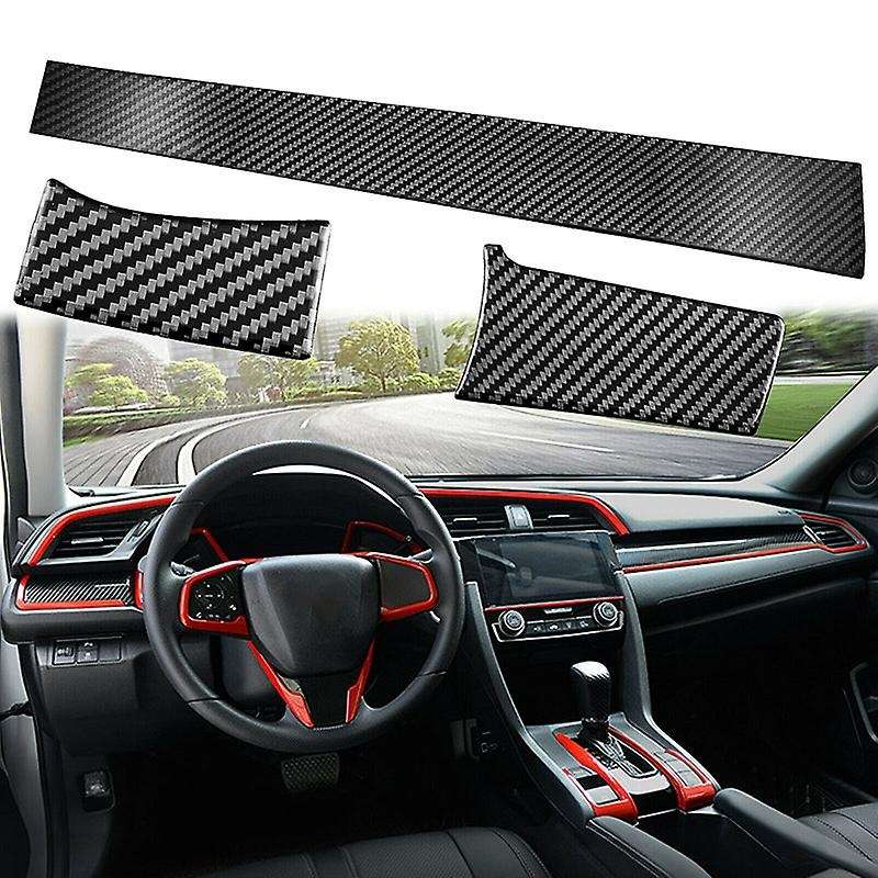 Carbon Fiber Inner Full Decor Cover Trim Stickers for 2016-2020