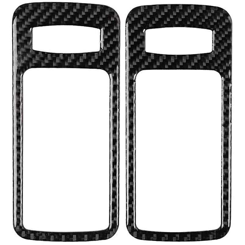 Carbon Fiber Inner Door Handle Bowl Frame Cover Molding Trim Sticker, Interior Accessories, for 2009