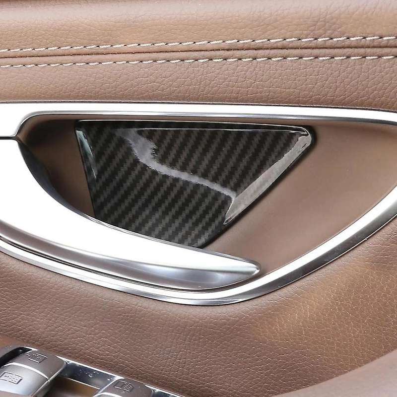 Carbon Fiber Inner Door Bowl Cover Panel for C Class W205 15-20 E GLC W213 X243 16-20