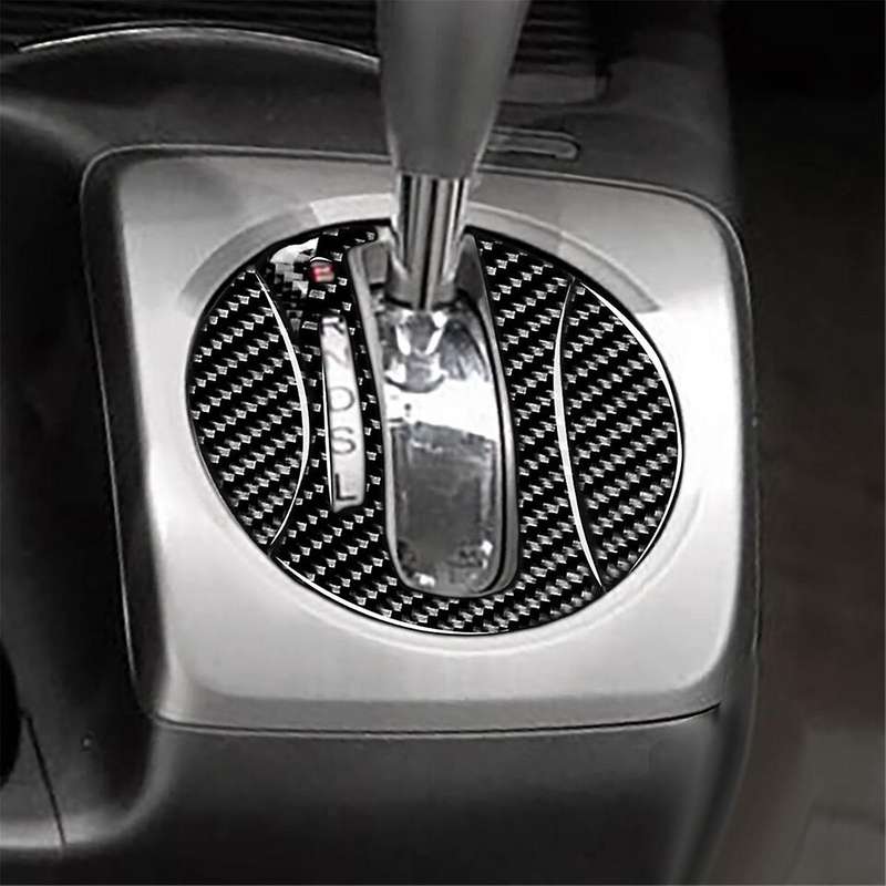 Carbon Fiber Interior Automatic Gear Shift Cover Trim for 8th 06-11
