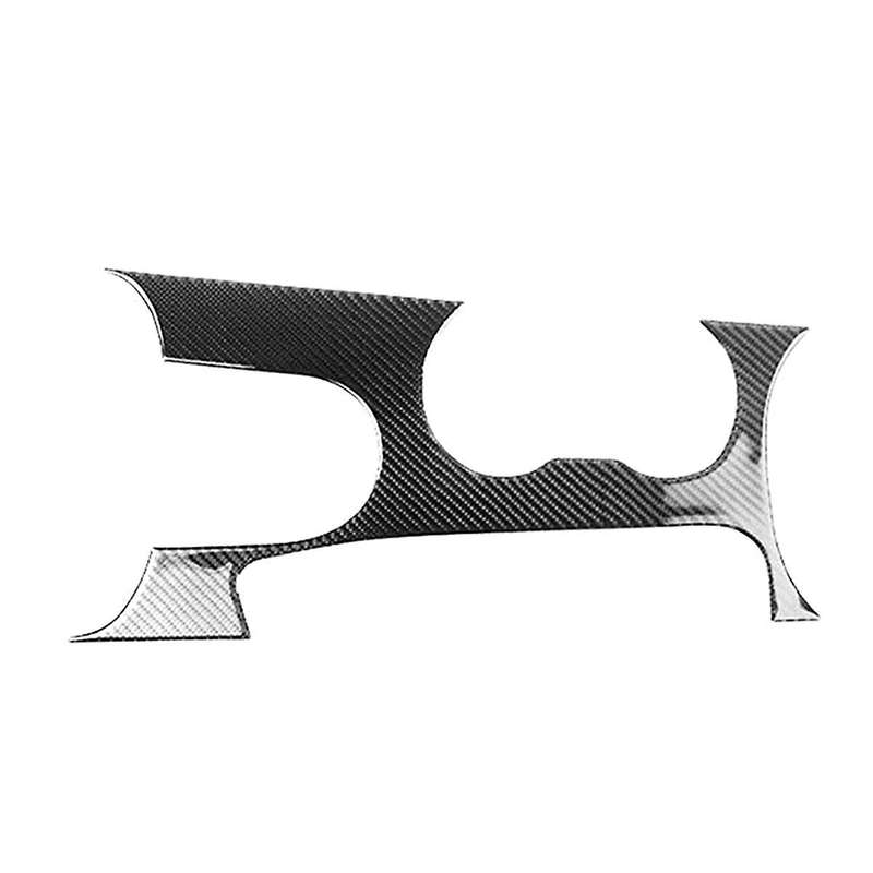 Carbon Fiber Interior Center Console Gear Shift Panel Cup Holder Cover Trim Decal Frame for 2015-202