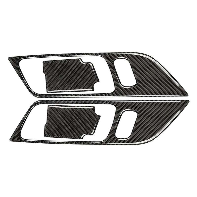 Carbon Fiber Interior Car Door Handle Frame Decoration Stickers Trim Cover for Gt 2015-2021