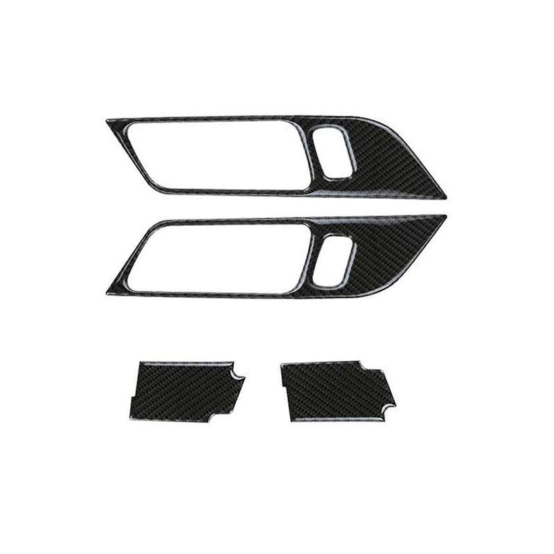 Carbon Fiber Interior Car Door Handle Frame Decoration Stickers Trim Cover for Gt 2015-2021
