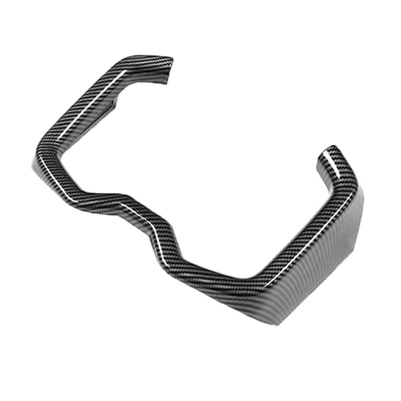 Carbon Fiber Interior Center Console Cup Holder Frame Cover Drinks Holders Trim for 2019-2023