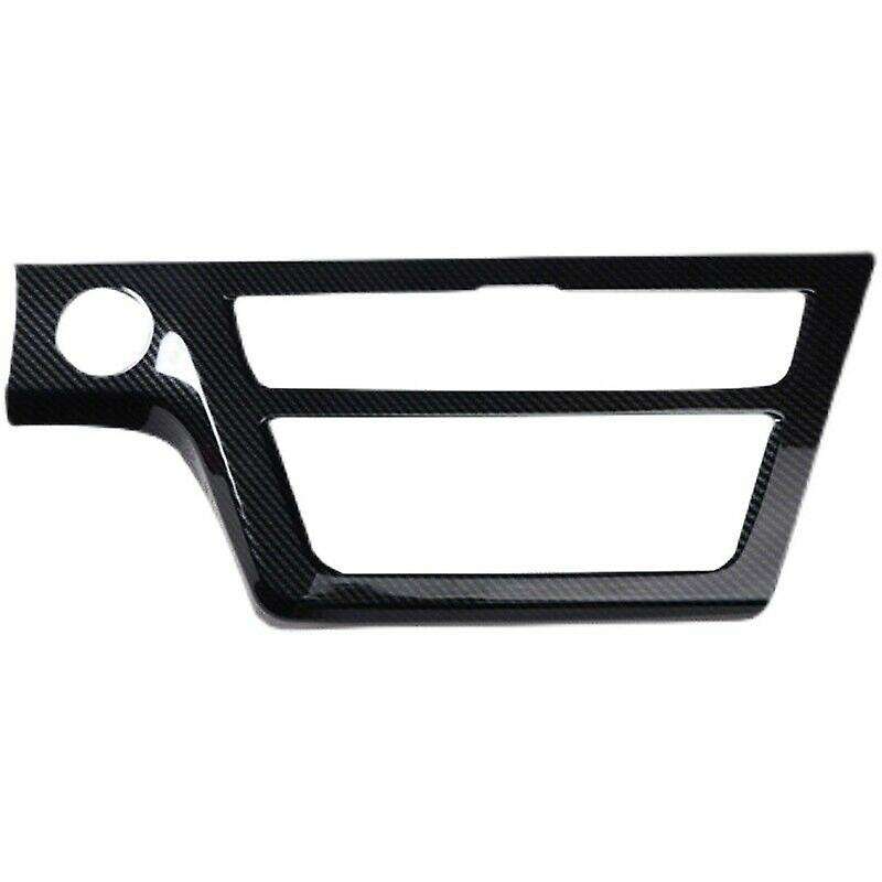 Carbon Fiber Interior Center Console AC/CD Button Panel Decoration Cover Frame Trim for 2015-2017