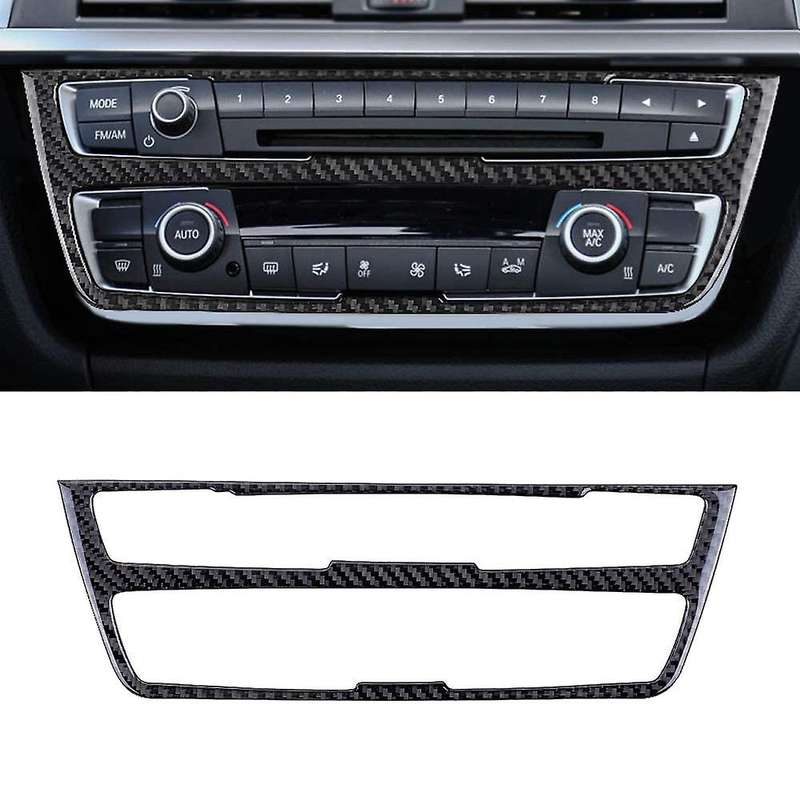Carbon Fiber Interior Center Consoles AC/CD Panel Decoration Frame Trim for 3 4 Series GT F30 F32 F3
