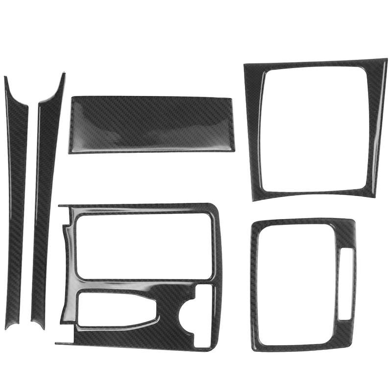 Carbon Fiber Interior Central Control Panel Trim Cover for Mercedes C Class W204 2007-2013 RHD