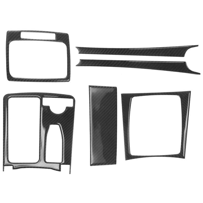 Carbon Fiber Interior Central Control Panel Trim Cover for Mercedes C Class W204 2007-2013 RHD