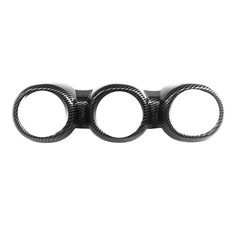 Carbon Fiber Interior Dashboard Center Console Air Vent A/C Outlet Frame Cover Trim for C-Class W206