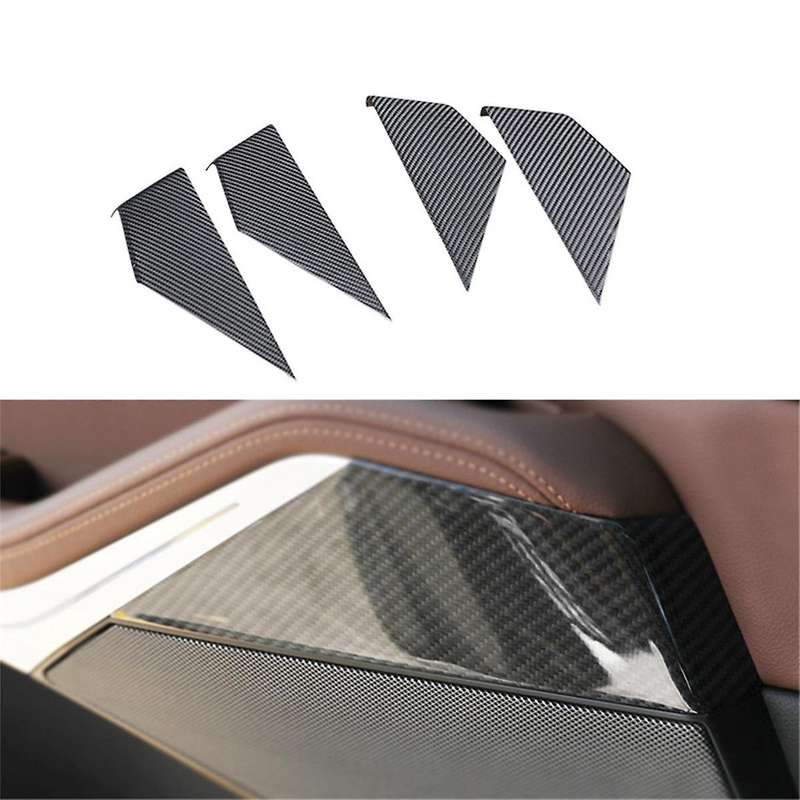 Carbon Fiber Interior Door Decorative Panel Trim Car Accessories for X5 G05 X7 G07 2019-2020