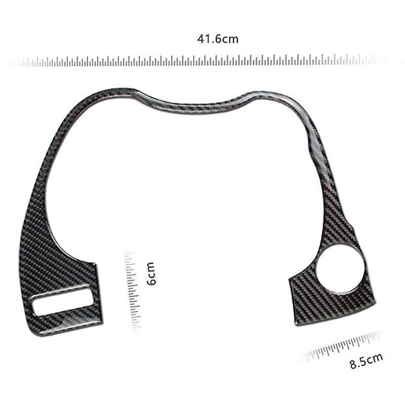 Carbon Fiber Interior Dashboard Frame Cover Trim for Q50 Q60 2014-2019 Car Front Instrument Decorati