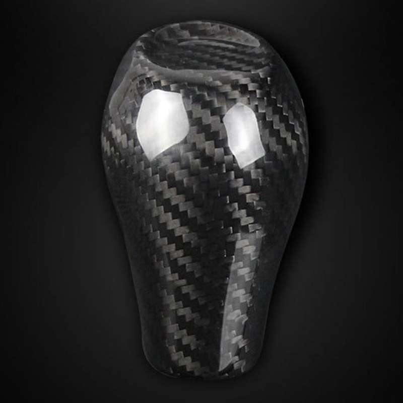 Carbon Fiber Interior Gear Head Shift Knob Cover Trim Stickers for 2016 2017 2018 2019