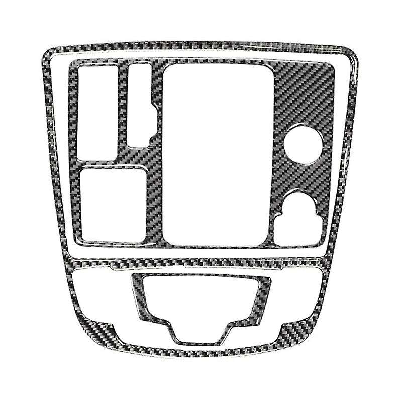 Carbon Fiber Interior Gear Shift Box Panel Sticker Cover Kit for - A6 2012 2013 2014 2015 2016 2017