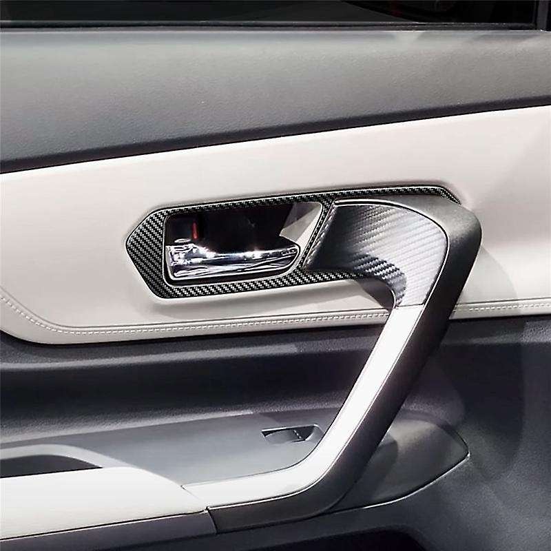 Carbon Fiber Interior Door Handle Panel Cover Trim Sticker for Veloz Avanza 2022+