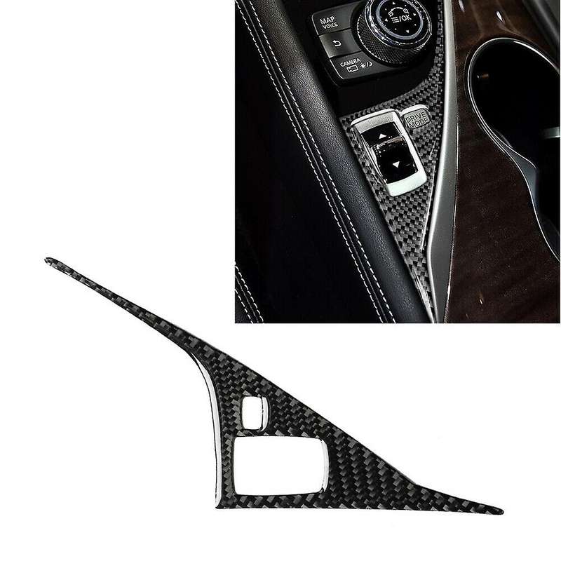 Carbon Fiber Interior Driver Panel Decor Trim Sticker for Q50 2014-2019