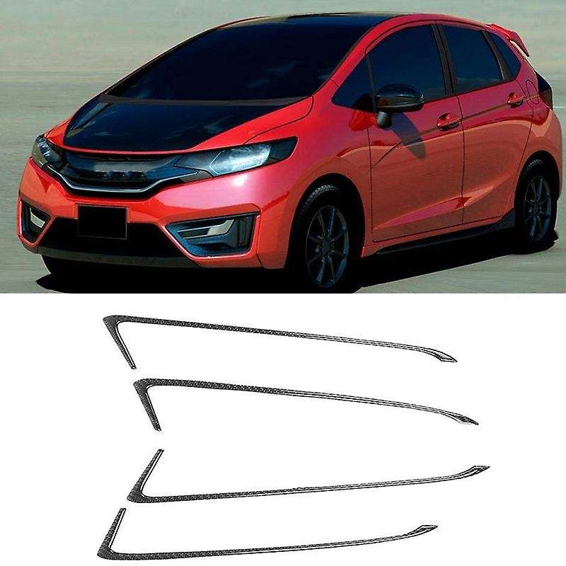 Carbon Fiber Interior Door Handle Trim Strip Cover Sticker for FIT JAZZ GK5 2014-2018 Accessories