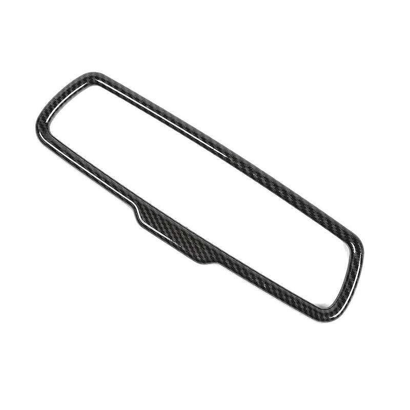Carbon Fiber Interior Rearview Mirror Cover Trim for 2015-2019
