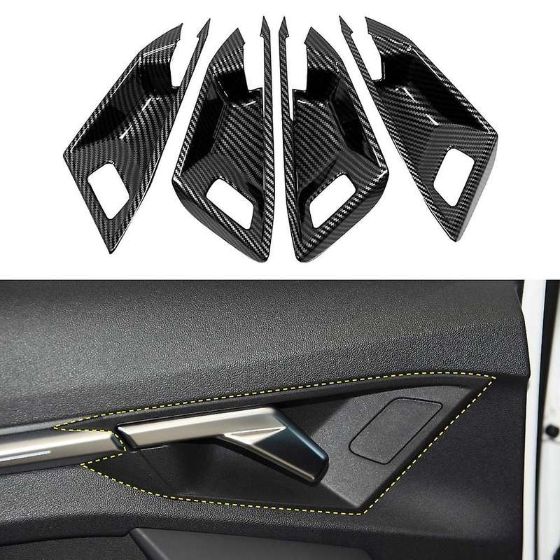 Carbon Fiber Interior Mouldings Inner Door Handle Bowl Panel Cover Trim for  A3 8Y 2021