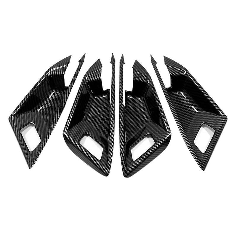 Carbon Fiber Interior Mouldings Inner Door Handle Bowl Panel Cover Trim for  A3 8Y 2021