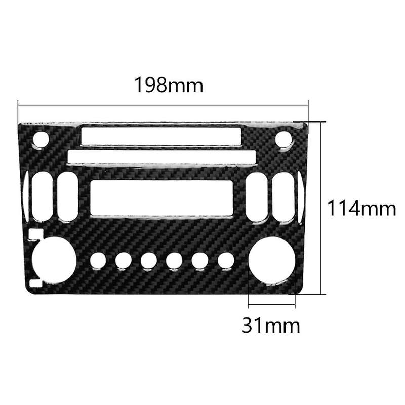 Carbon Fiber Interior Radio W CD Panel Sticker Cover for 350Z 2006-2009 Car Sticker