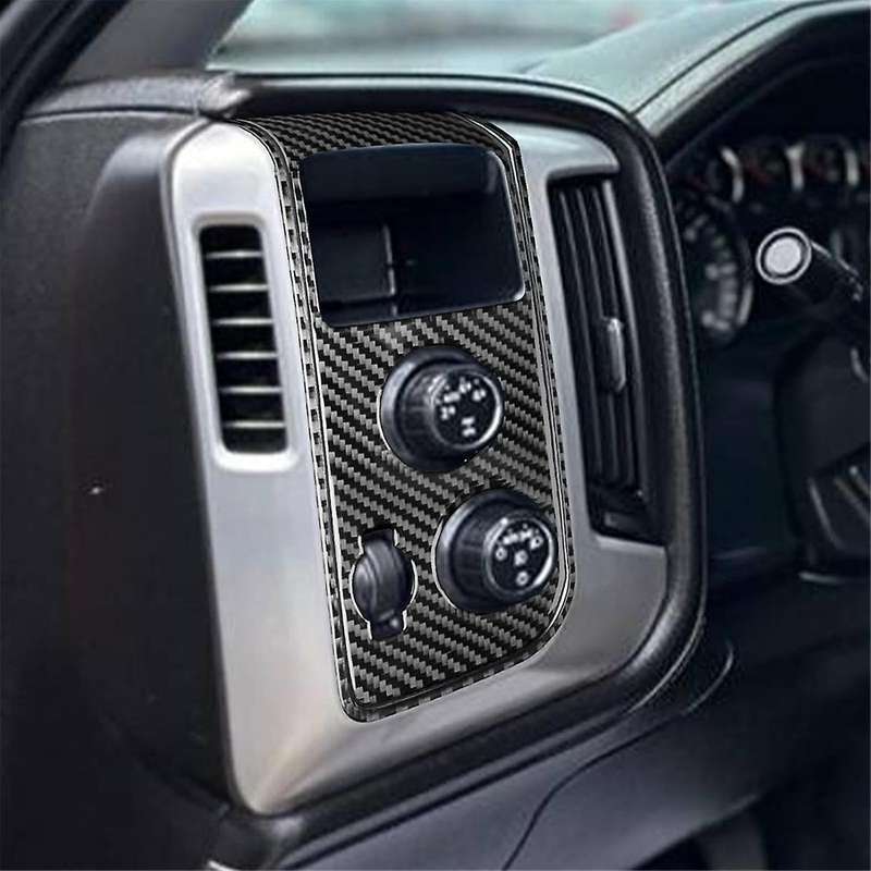 Carbon Fiber LHD for Sirrra 1500 14-2018 Headlight 4WD Mode Switch Panel Trim Interior Accessories,B