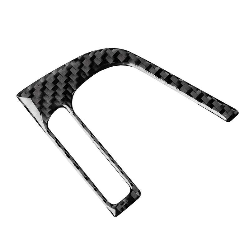 Carbon Fiber Interior Steering Wheel Button Cover Trim for 16-18