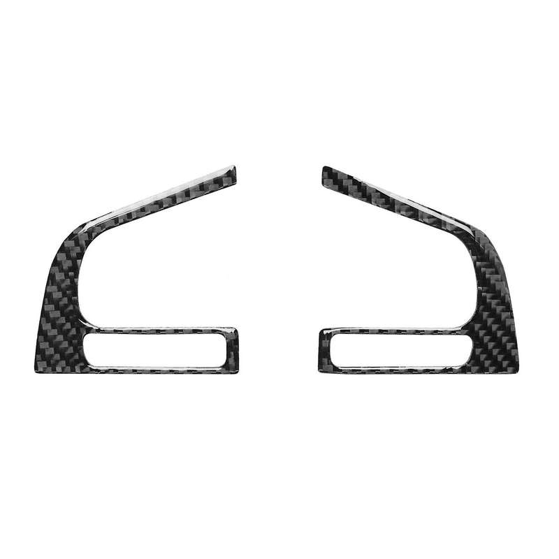 Carbon Fiber Interior Steering Wheel Button Cover Trim for 16-18