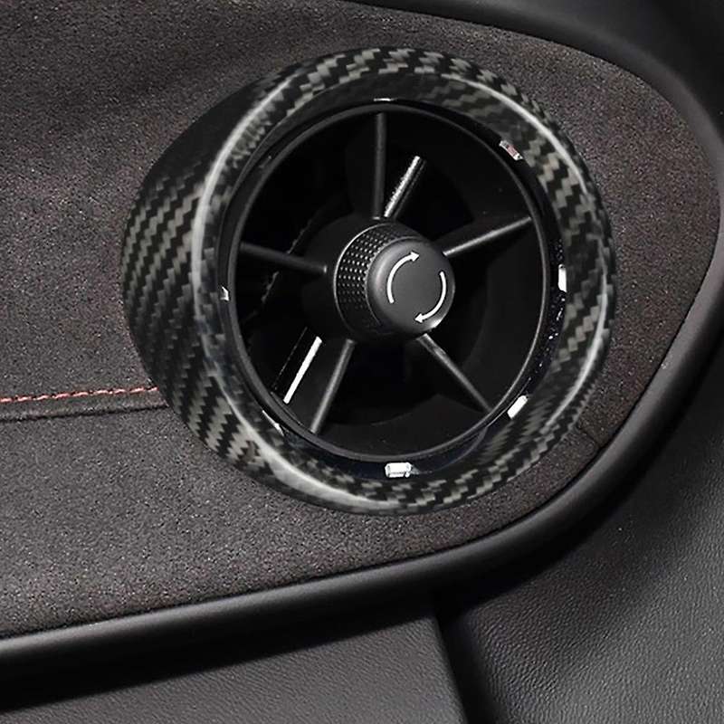Carbon Fiber Interior Trim Car Right Side Frame Sticker for 2016-2021