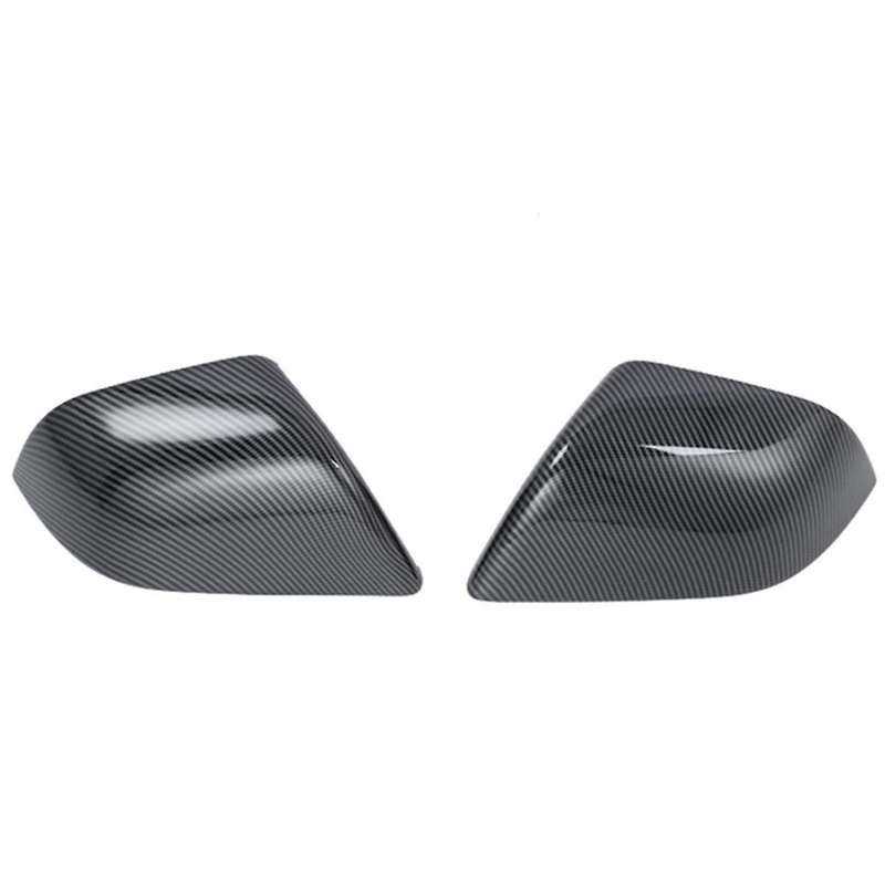Carbon Fiber Look Rearview Mirror Cover Side Door Mirror Cover Cap for 2021-2023
