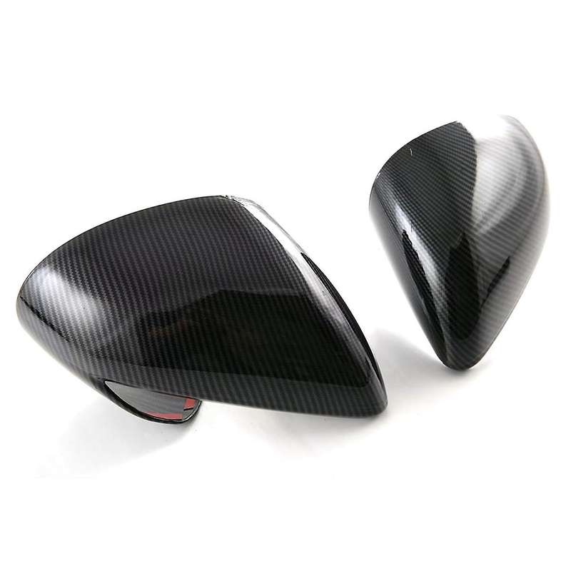 Carbon Fiber Look Side Door Rearview Mirror Cover Trim Cap Protective for Dolphin Mini/ Seagull