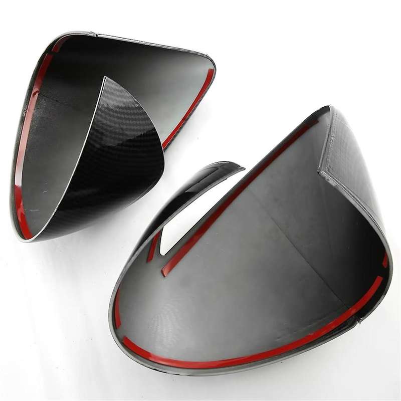 Carbon Fiber Look Side Door Rearview Mirror Cover Trim Cap Protective for Dolphin Mini/ Seagull