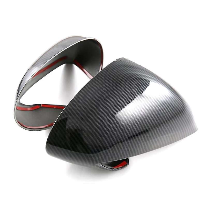 Carbon Fiber Look Side Door Rearview Mirror Cover Trim Cap Protective for Dolphin Mini/ Seagull