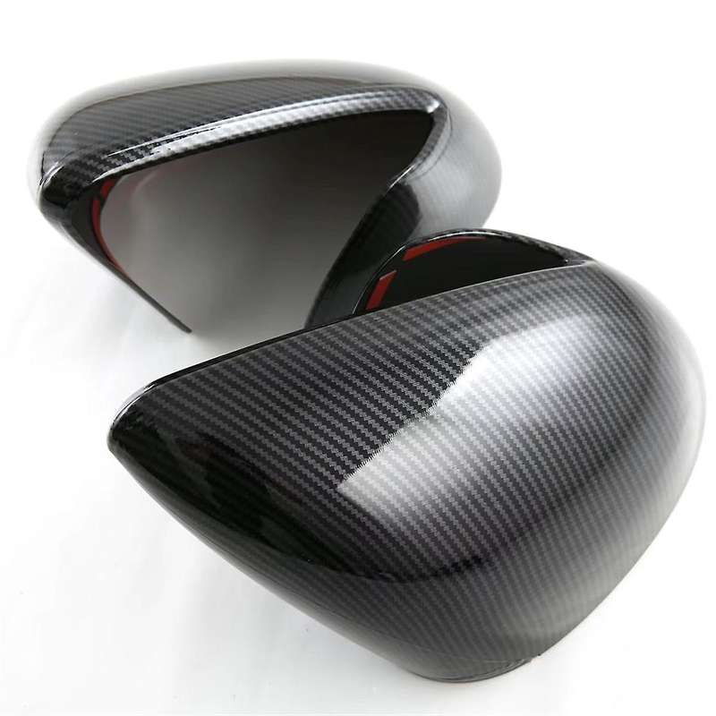 Carbon Fiber Look Side Door Rearview Mirror Cover Trim Cap Protective for Dolphin Mini/ Seagull