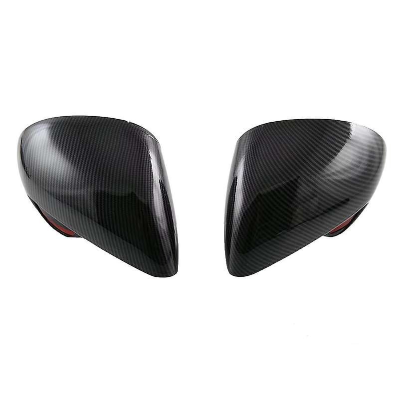 Carbon Fiber Look Side Door Rearview Mirror Cover Trim Cap Protective for Dolphin Mini/ Seagull