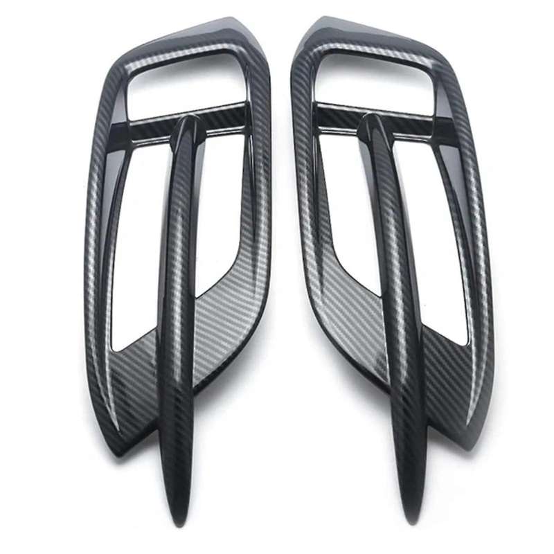 Carbon Fiber Look Car Rear Fog Light Grill Cover Trim for 10th 2016 2017 2018 2019 Rear Fog Lamp Gri